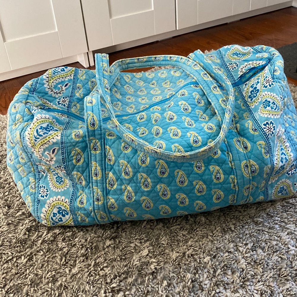 Vera Bradley Large Duffel - Vintage Bermuda Blue pattern (2008)